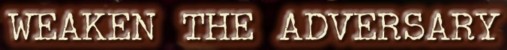 Weaken the Adversary logo