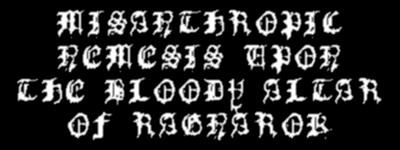 Misanthropic Nemesis upon the Bloody Altar of Ragnarok logo